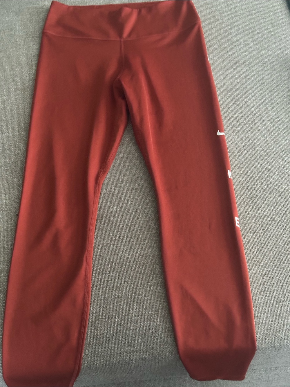Nike Women's Rust Red Athletic Leggings